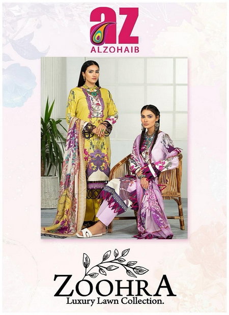 Zoohra Vol 1 By Alzohaib Cotton Pakistani Readymade Suits Wholesale Price In Surat